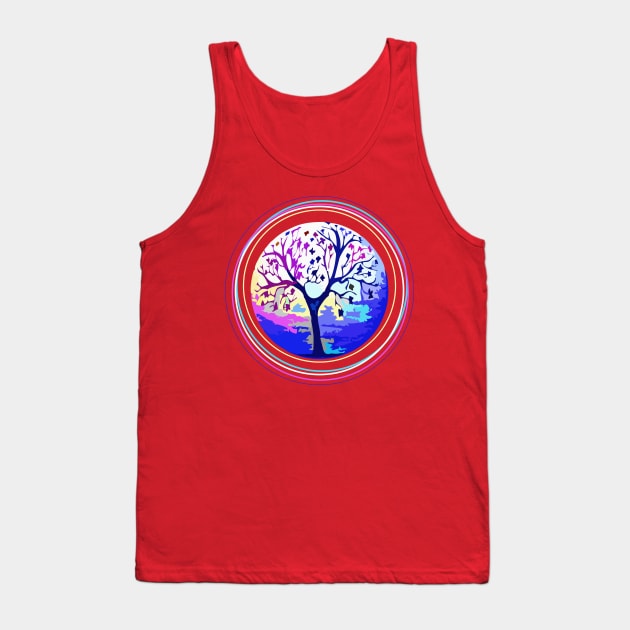 A Tree on the Ball Tank Top by Evgeniya